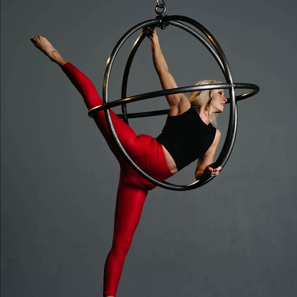 Red Metallic Light n tights - Zyia